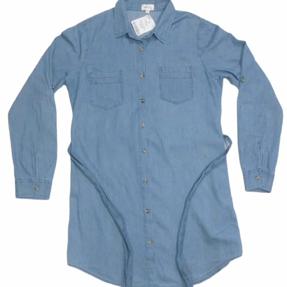 DIZZIRE Blue T-shirt Dress Junior Size (M) - Picture 3 of 7